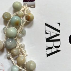 ZARA Beautiful Boho Bamboo Beaded & Threaded Jade Colored Lucky Bracelet…